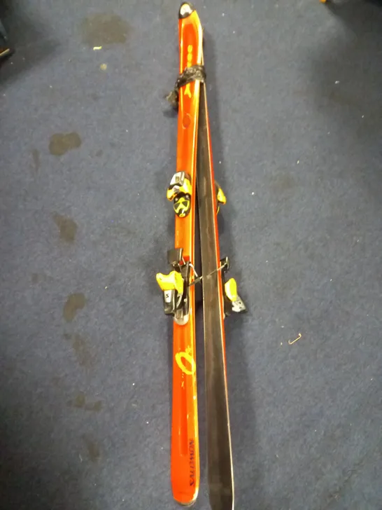 SALOMON X FREE SKIS IN ORANGE K730 1635 - COLLECTION ONLY