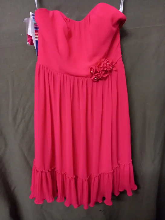 ALFRED ANGELO RED EMBELLISHED DRESS - UK 13