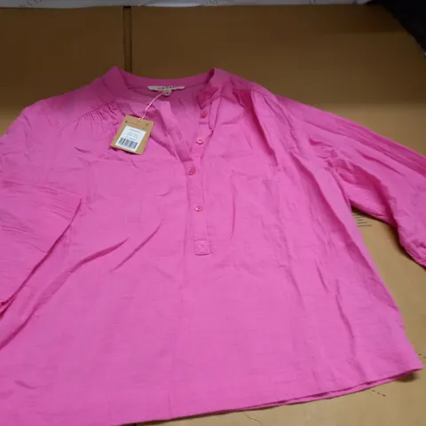 BODEN WIDE SLEEVE CHEESECLOTH PINK TOP - 12