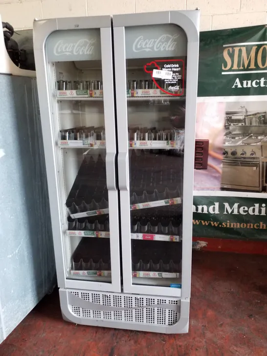 COCA COLA DOUBLE DOOR DISPLAY FRIDGE