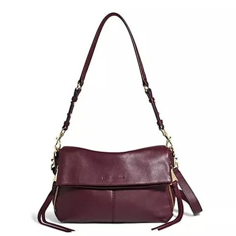 AIMEE KESTENBERG SYDNEY CONVERTIBLE LEATHER CROSSBAG - PLUM