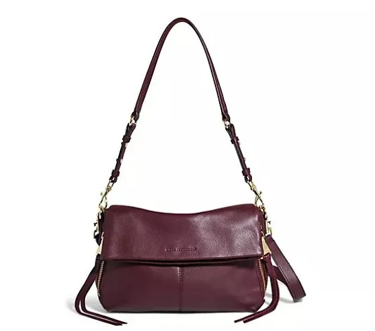 AIMEE KESTENBERG SYDNEY CONVERTIBLE LEATHER CROSSBAG - PLUM