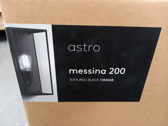 BOXED ASTRO MESSINA 20 TEXTURED BLACK WALL LIGHT