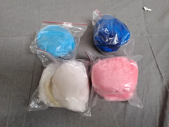 BOX OF APPROXIMATLY 10 DEAFFERENT COLOURED EAR MUFFS 