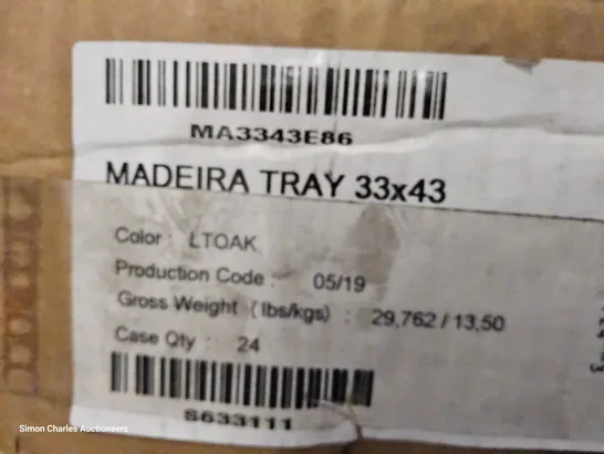 FOUR CASES OF ASSORTED CATERING SUNDRIES, INCLUDING, 144 × SMALL GREY MELAMINE BOWLS, MADEIRA TRAYS, RED RUBBER GLOVES, T SHIRTS, POTATOE PEELERS, TONGUES, 