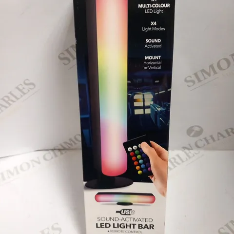 BOXED RED 5 USB SOUND ACTIVATED LED LIGHT BAR