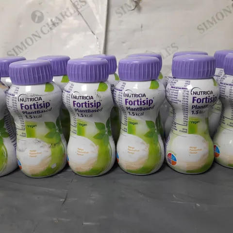 LOT OF 12 NUTRICIA 200ML FORTISIP PLANTBASED NUTRITIONAL DRINKS