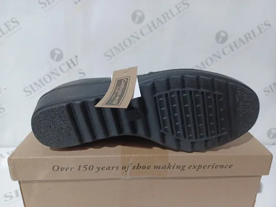 CUSHION WALK SLIP ON BLACK SHOES - SIZE 7