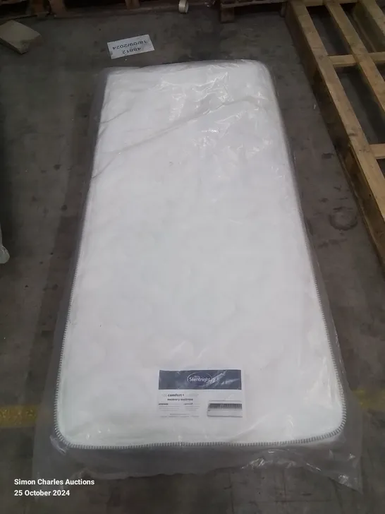 QUALITY BAGGED SILENTNIGHT POCKET SPRUNG MEMORY FOAM TOP SINGLE MATTRESS