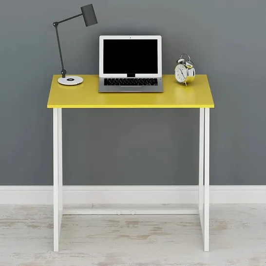 BOXED DESK YELLOW/WHITE