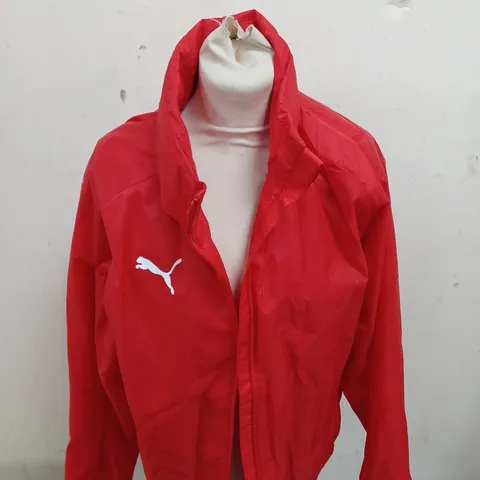 PUMA TRAINING RAIN JACKET IN RED - L