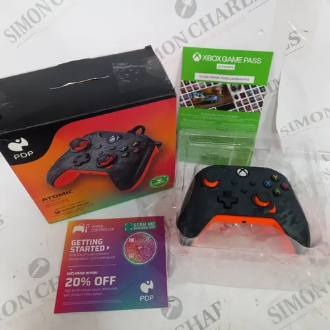 BOXED PDP ATOMIC CARBON XBOX CONTROLLER