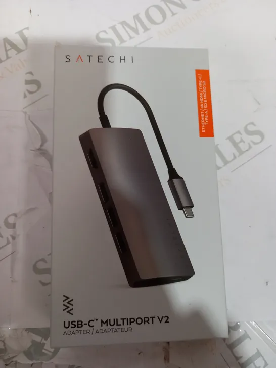 2 X SATECHI USB-C MULTIPORT V2 PORTABLE ADAPTER 