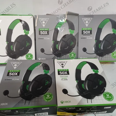 5 XBOX TURTLE BEACH 50X GAMING HEADSET 