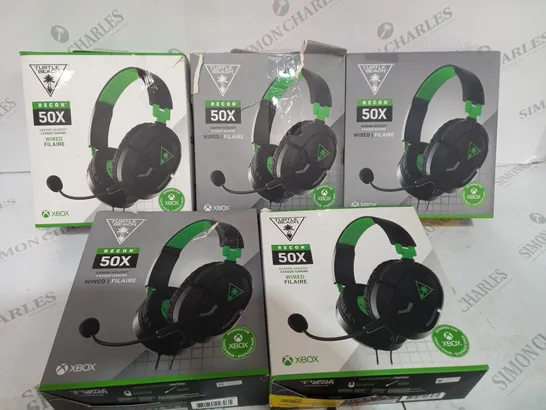 5 XBOX TURTLE BEACH 50X GAMING HEADSET 