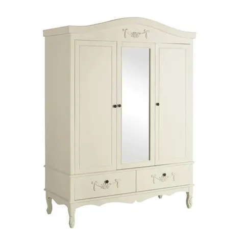BOXED TOULOUSE TRIPLE WARDROBE IN IVORY , COMPLETE 4 BOXES 