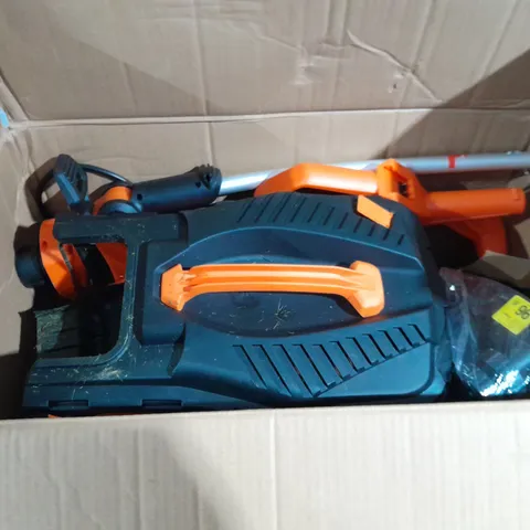 BOXED YARD FORCE 32CM LAWNMOWER AND TRIMMER