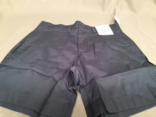 ABERCROMBIE & FITCH 7 PLAINFRONT SHORTS IN NAVY - SIZE 32