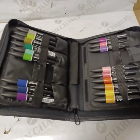 WINSOR & NEWTON, PROMARKER, STUDENT DESIGNER WALLET, SET OF 24, ALCOHOL BASED DUAL TIP MARKERS