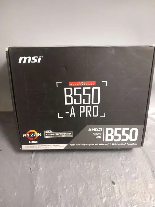 BOXED MSI AMD MOTHERBOARD B550 A PRO