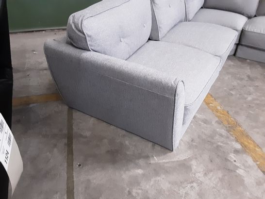 DESIGNER GREY FABRIC 4-SEATER CORNER SOFA