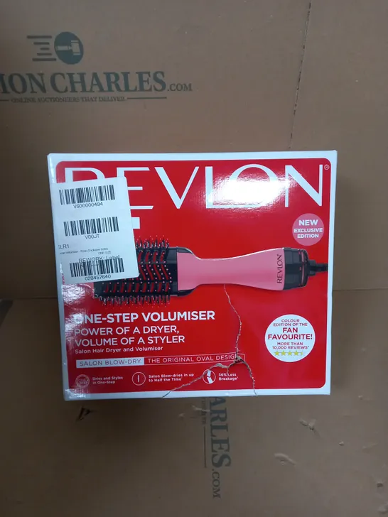 BOXED REVLON LONDON ONE-STEP VOLUMISER - ROSE  RRP £49.99