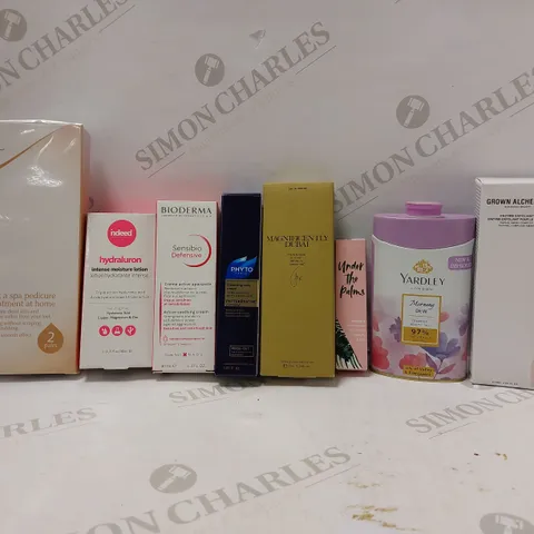 LOT OF APPROX 20 ASSORTED BEAUTY PRODUCTS TO INCLUDE GROWN ALCHEMIST ENZYME FACIAL EXFOLIANT PAPAIN/AMINO COMPLEX, GLOW RECIPE DEW DROPS, BIODERMA ACTIVE SOOTHING CREAM, ETC 