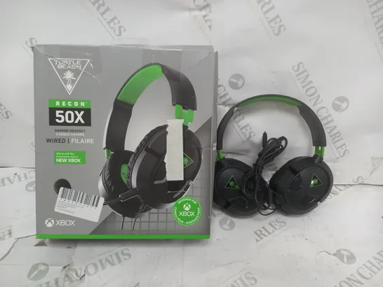 BOX OF APPROX 5 TURTLE BEACH RECON 50X HEADSETS IN BLACK 