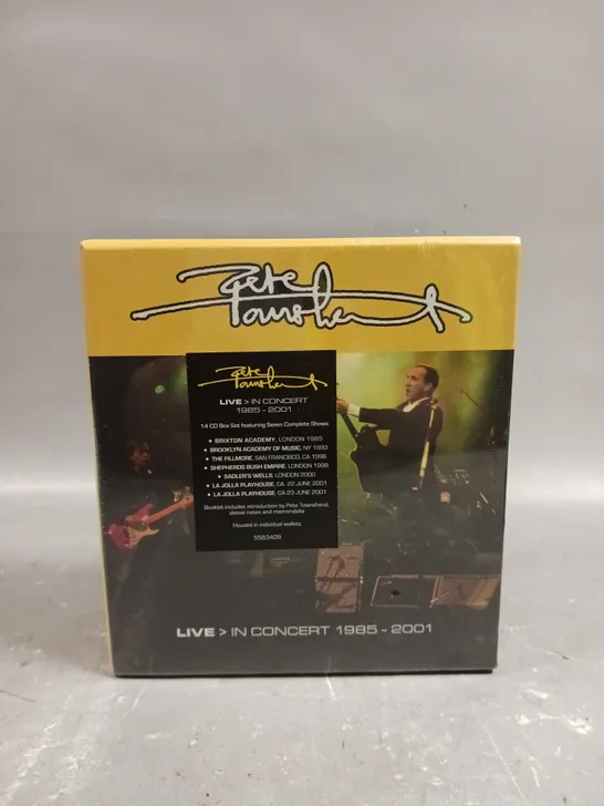 SEALED PETE TOWNSEND LIVE IN CONCERT 1985-2001 14 CD BOX SET 