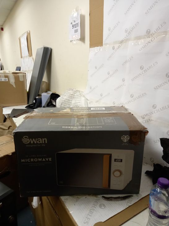 SWAN SM22036WHTN NORDIC DIGITAL MICROWAVE