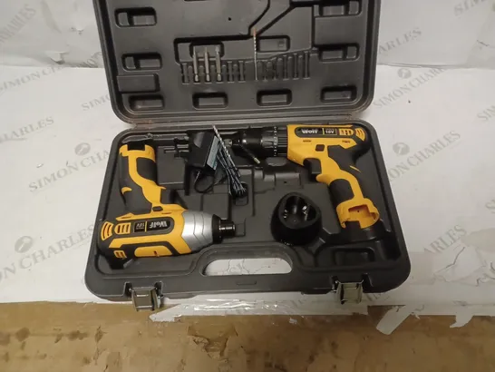 WOLF 18V LITHIUM ION DRILL & DRIVER SET