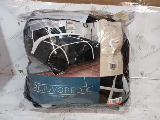 REJUVOPEDIC DUVET SET IN BLACK - SUPERKING