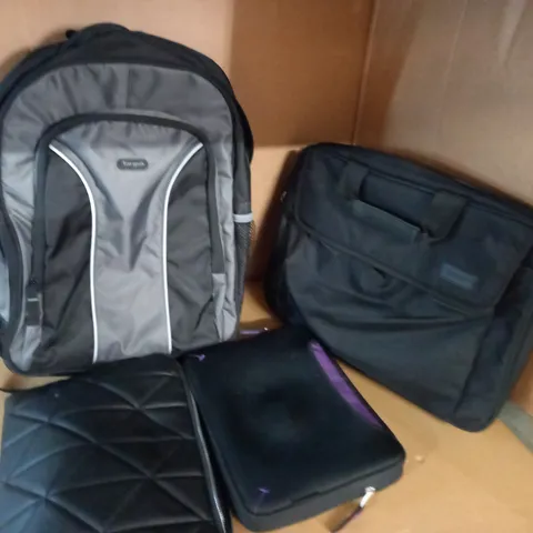 LO TOF 4 ASSORTED LAPTOP/TABLET CARRY CASES TO INCLUDE TARGUS BACKPACK