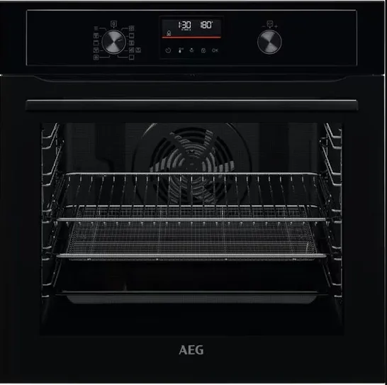 AEG 6000 SERIES BEX535A61B 72L BUILT-IN ELECTRIC SINGLE OVEN - BLACK - A+ RATED