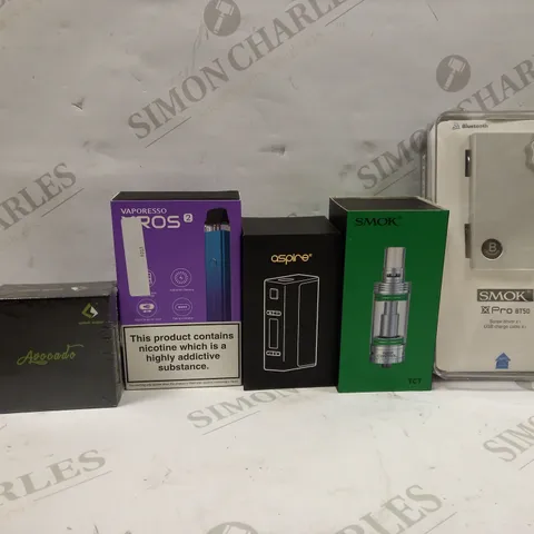 BOX OF ASSORTED ELECTRONIC CIGARETTES TO INCLUDE ASPIRE ETC