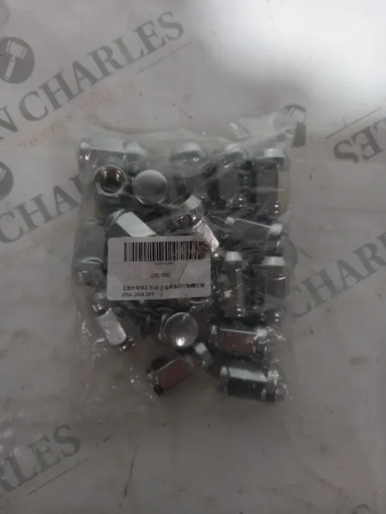 BOX OF APROX 20 WHEEL NUTS 