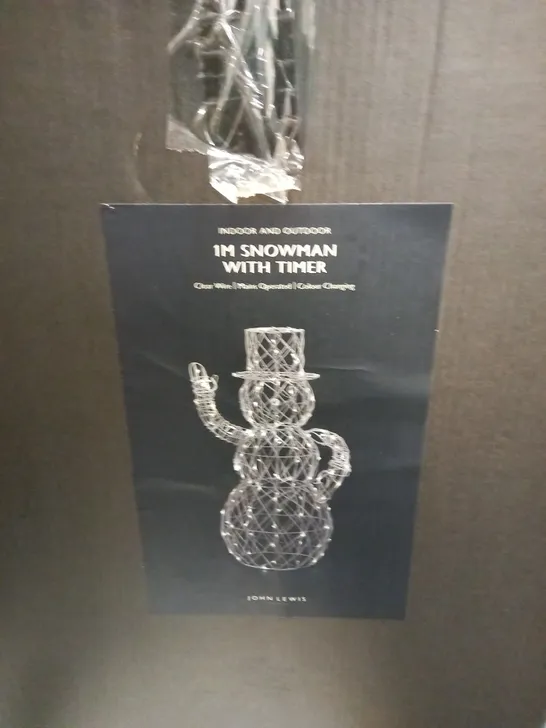 JOHN LEWIS 1M SNOWMAN WITH TIMER 