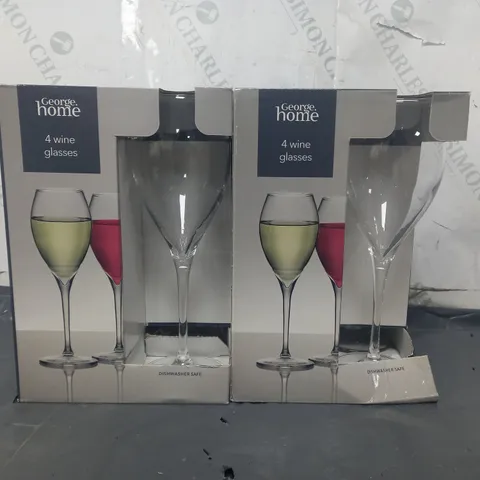 PALLET OF APPROXIMATELY 25 BOXES TO INCLUDE WINE GLASSES (2 PACKS OF 4 GLASSES PER BOX) - COLLECTION ONLY