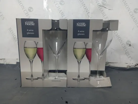 PALLET OF APPROXIMATELY 25 BOXES TO INCLUDE WINE GLASSES (2 PACKS OF 4 GLASSES PER BOX) - COLLECTION ONLY