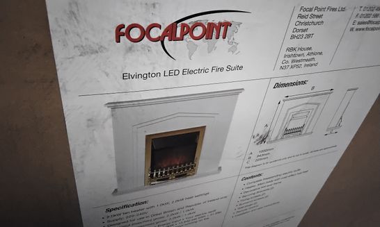 BOXED ELVINGTON LED ELECTRIC FIRE SUITE 