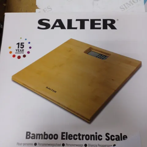 SALTER BAMBOO ELECTRONIC SCALE