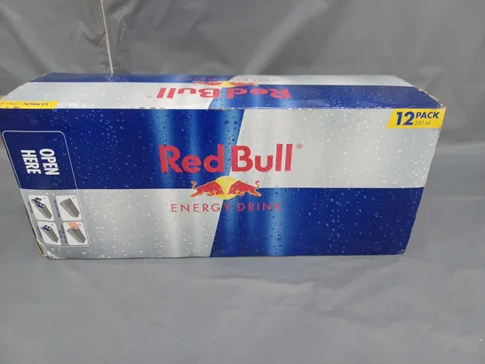 LOT OF 12 CANS OF RED BULL 250ML PER  CAN