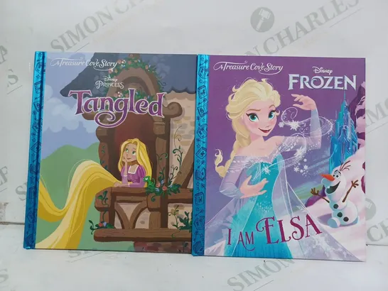 LOT OF APPROXIMATELY 10 ASSORTED TREASURE COVE STORY BOOKS - DISNEY FROZEN, DISNEY PRINCESS TANGLED