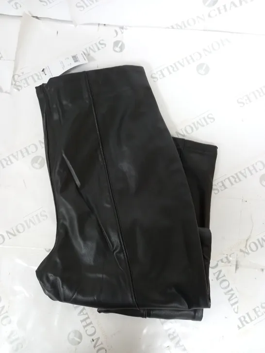 NEW LOOK FAUX LEATHER LEGGINGS SIZE 14