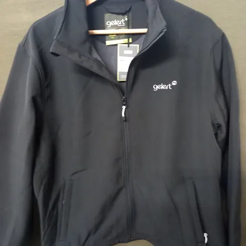 GELERT SOFTSHELL JACKET IN BLACK - LARGE