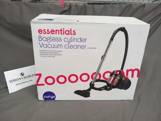 BOXED CURRY'S BAGLESS CYLINDER VACUUM CLEANER C700VC18