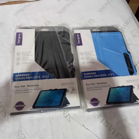 LOT OF 8 BRAND NEW TARGUS PRO-TEK CASES FOR SAMSUNG GALAXY TAB A 10.5" - BLUE AND BLACK