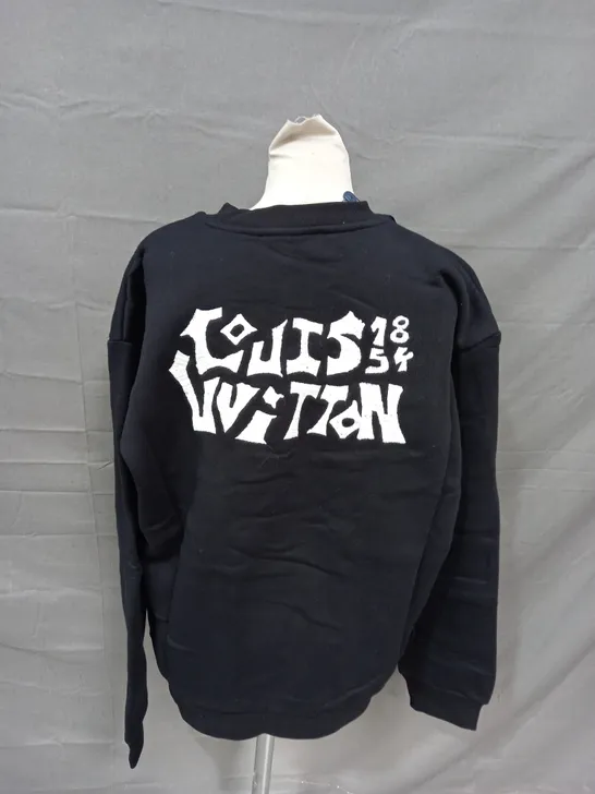 LOUIS VUITTON BLACK JUMPER - LARGE