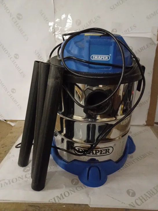 DRAPER 20515 WET AND DRY 1250W VACUUM CLEANER