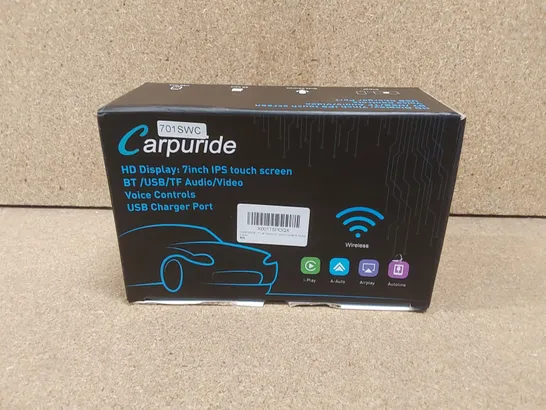 BOXED CARPURIDE 701SWC CARPLAY HD DISPLAY 7INCH IPS TOUCH SCREEN AUDIO/VIDEO 